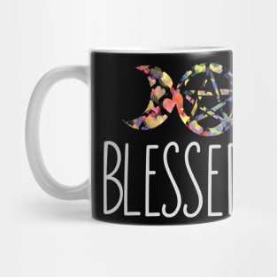 Blessed Be Triple Moon Pentacle Mug